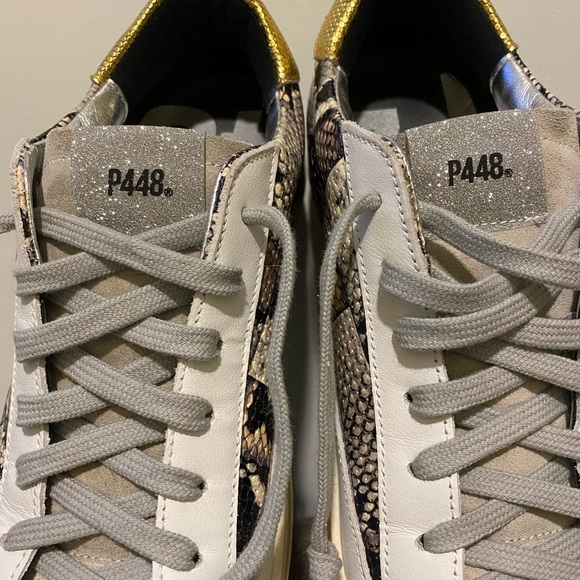 P448 Women's John Snakeskin Sneakers - Picture 5 of 14